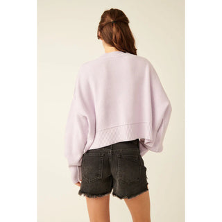 Easy Street Crop Pullover Lavender Frost