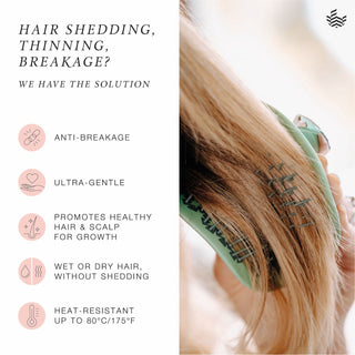 Healthy Hair Brush For Fragile Hair & Sensitive Scalps