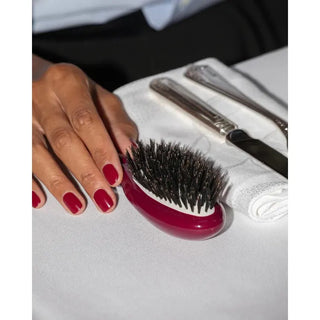 N.02 Small Care & Detangling Hair Brush Cherry Red
