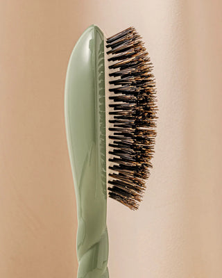 N.01 Large Shine & Care Hair Brush: Almond Green