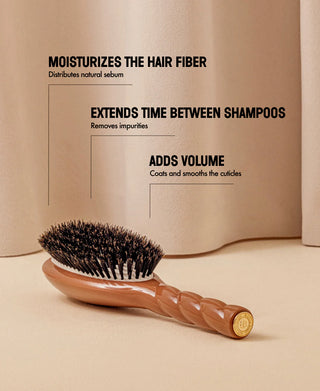 N.01 Large Shine & Care Hair Brush: Terracotta
