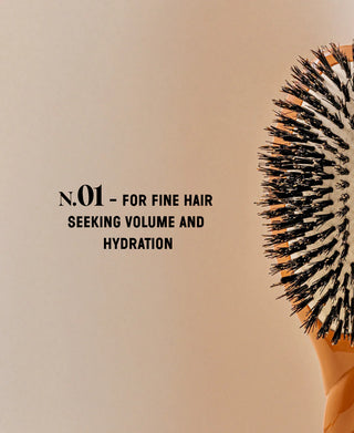 N.01 Large Shine & Care Hair Brush: Terracotta