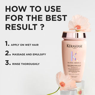 Gloss Absolu High-Shine Anti-Frizz Shampoo For Medium To Thick Hair
