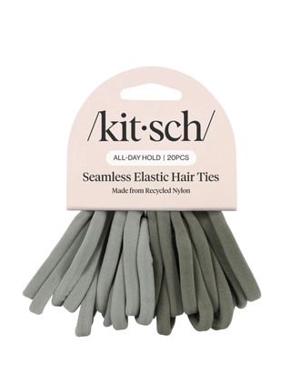 Green Elastic Hair Ties 20pc Set