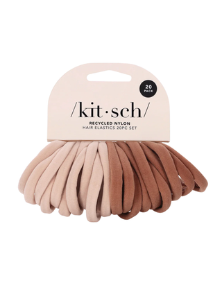 Green Elastic Hair Ties 20pc Set