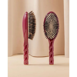 N.01 Large Shine & Care Hair Brush: Cherry Red